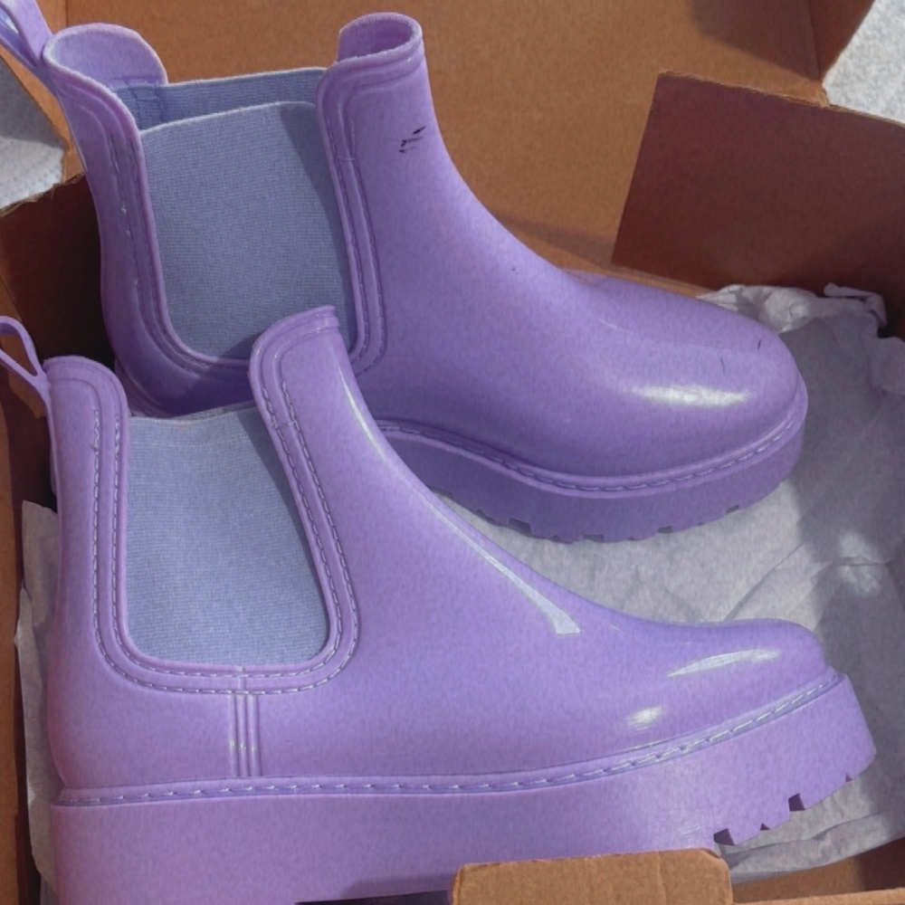 ASOS Design Gadget Chelsea platform rain boot - Picture 4 of 7